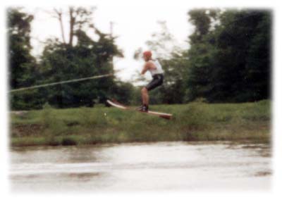 Boathouse jumping his personal best of 51 feet.