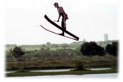 Hantse jumping 100+ feet.