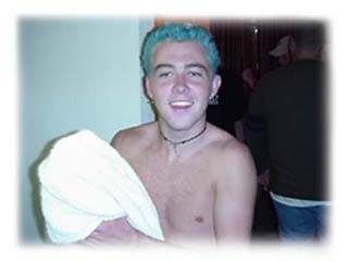 I tried to wash out the blue, but it would not come out!